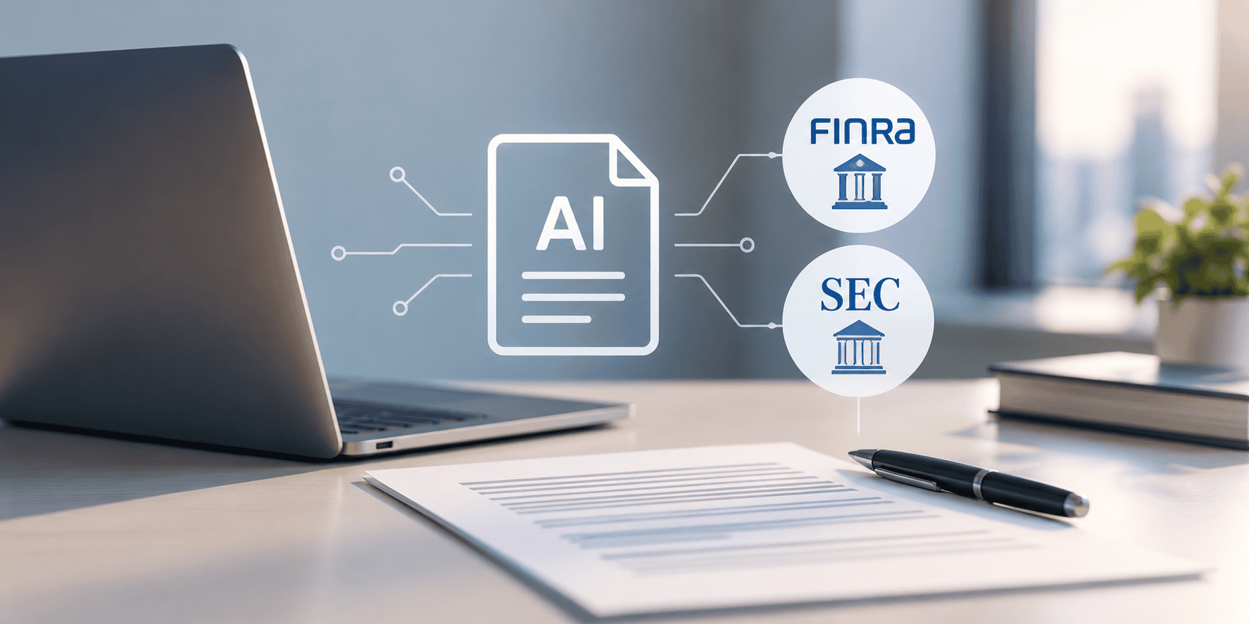 AI document analysis for FINRA and SEC compliance in financial communications.